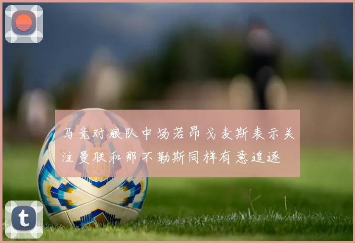 马竞对狼队中场若昂戈麦斯表示关注曼联和那不勒斯同样有意追逐
